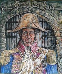 David Guru McClean - Barbados - First Night Fort Joux - acrylic